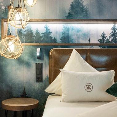 Bett im Komfortzimmer Baumtraum Bett im Komfortzimmer Baumtraum